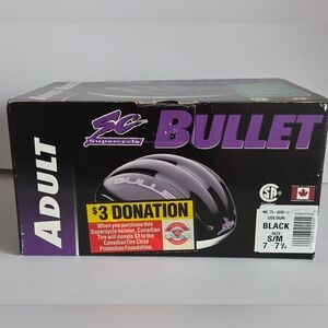 Bullet Black Adult Bike Helmet